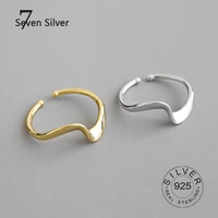 real 925 sterling silver finger rings for women gold silver color trendy fine jewelry large adjustable antique rings anillos