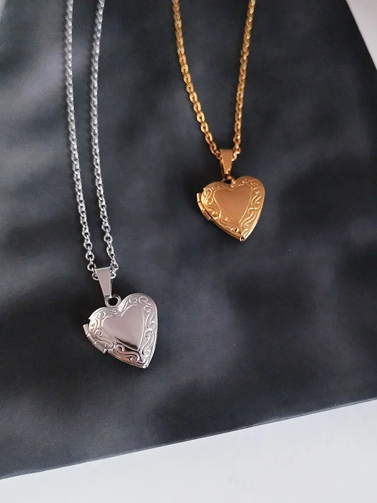 Heart Locket Necklace - U7 Love Heart Necklace Gifts Girls P318 Pendant  Women - Aliexpress