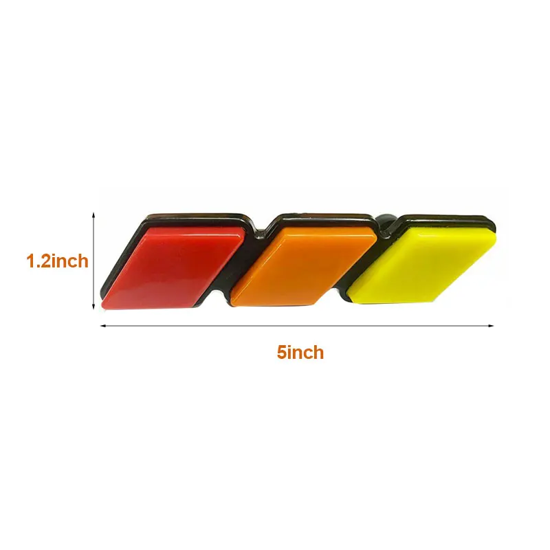 

For Toyota Tacoma 4Runner Tundra Tri-color 3 Grille Badge EMBLEM Stickers Decals Auto Car Accessories Car styling
