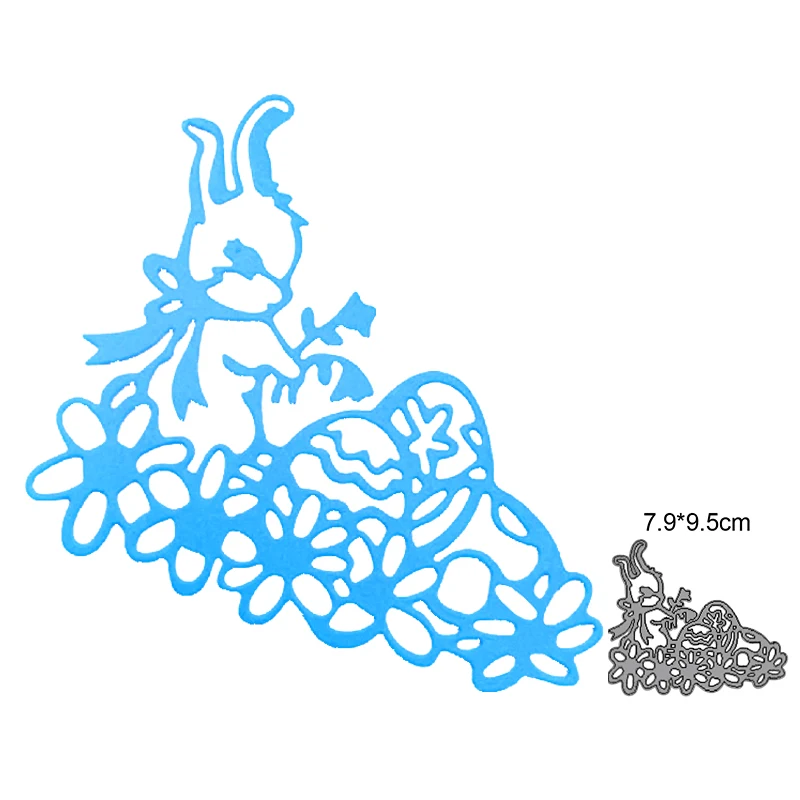 

Craft metal cutting dies cut die mold decoration flower rabbit eggs Scrapbook paper craft knife mould blade punch stencils dies