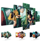 Модульный постер DBZ с HD-печатью, настенное искусство, 5 шт., супер Вселенная, Гоку, холст, картины аниме, домашний декор, рамка для гостиной