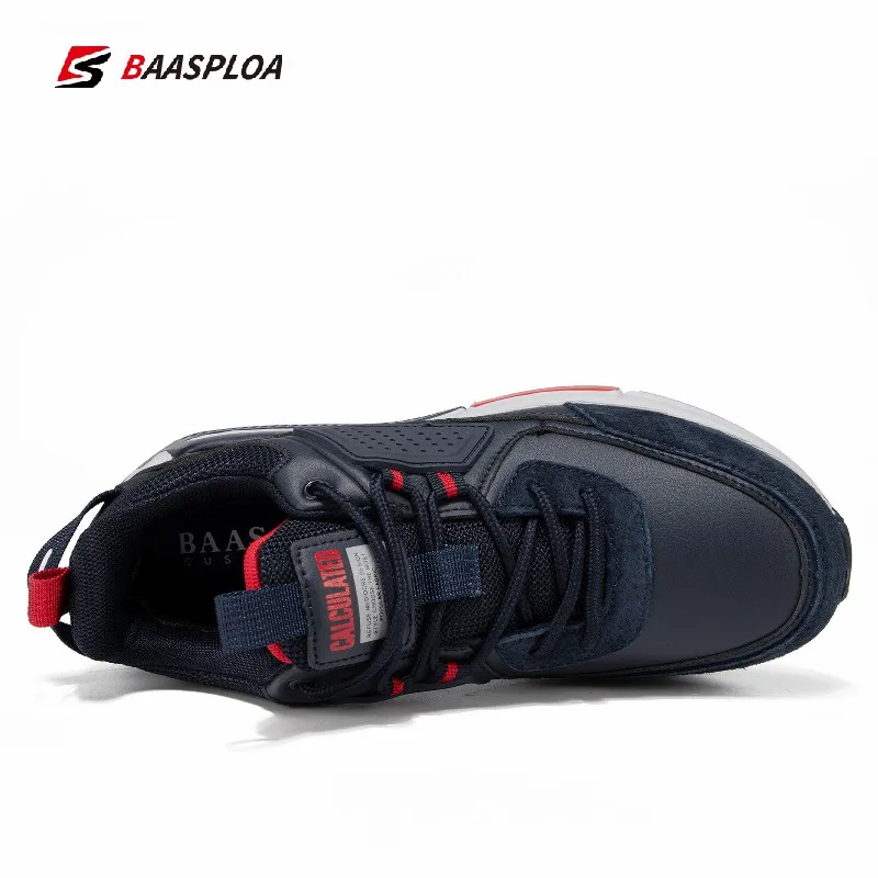 Baasploa 2021 New Fashion Ladies Sneakers Leather Lightweight  Non-slip Waterproof  Women Casual Shoes Female walking shoes