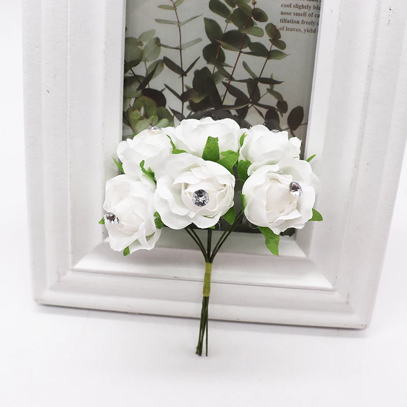 Искусственные цветы розы марля бриллианты свадебная обувь головной убор