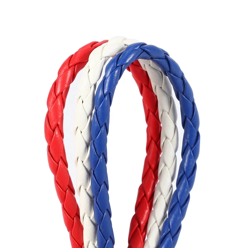 Ювелирный браслет с французским флагом для мужской и женской кожи сплав