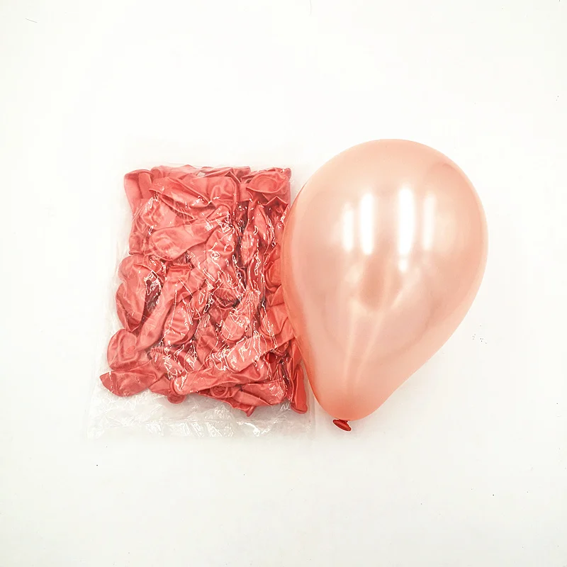 10/50 100 шт 5 дюймов жемчужно-розово-золотые латексные шары украшение для дня