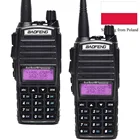2 шт.лот BaoFeng UV-82 5 Вт UHF VHF Двухдиапазонный 136-174 и 400-520 МГц Любительское радио 2800 мАч батарея рация