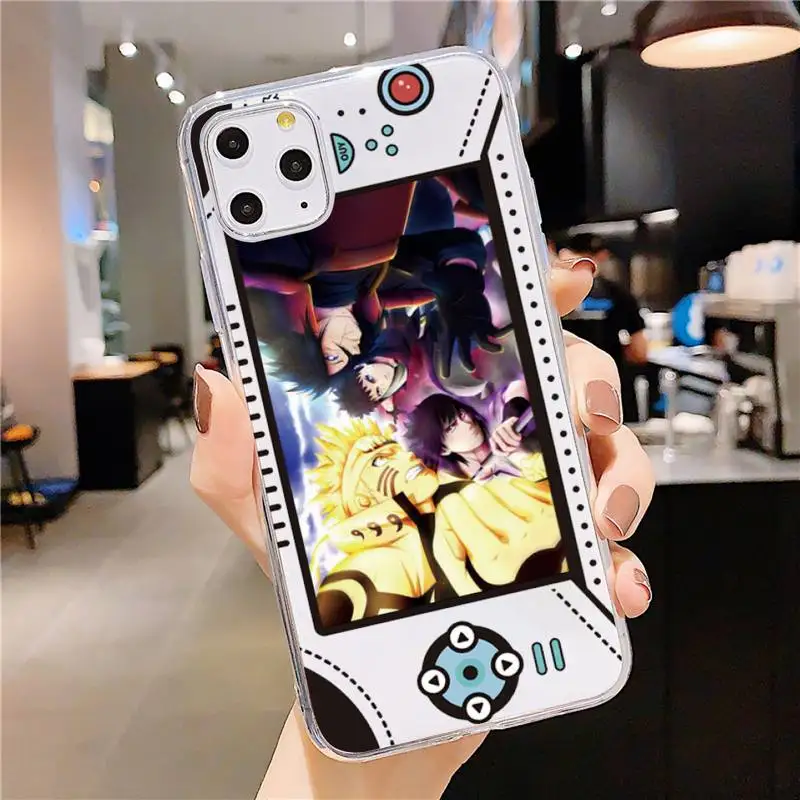 

Naruto Cartoon Japanese Anime battle coque Phone Case Transparent for iPhone 11 12 mini pro XS MAX 8 7 6 6S Plus X 5S SE 2020 XR