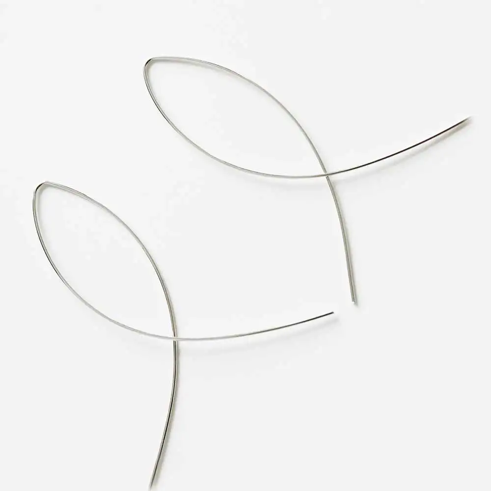 

2021 New Fashion Punk Gold Color Simple Long Wire Fish For Women Fine Long Ear Earrings Jewelry