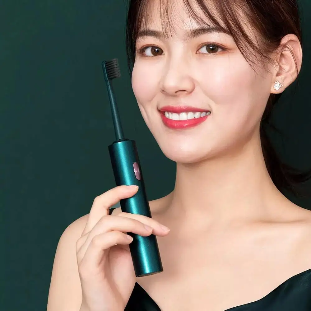 Зубная щетка Xiaomi T-Flash звуковая электрическая с вибрацией насадки для отбеливания