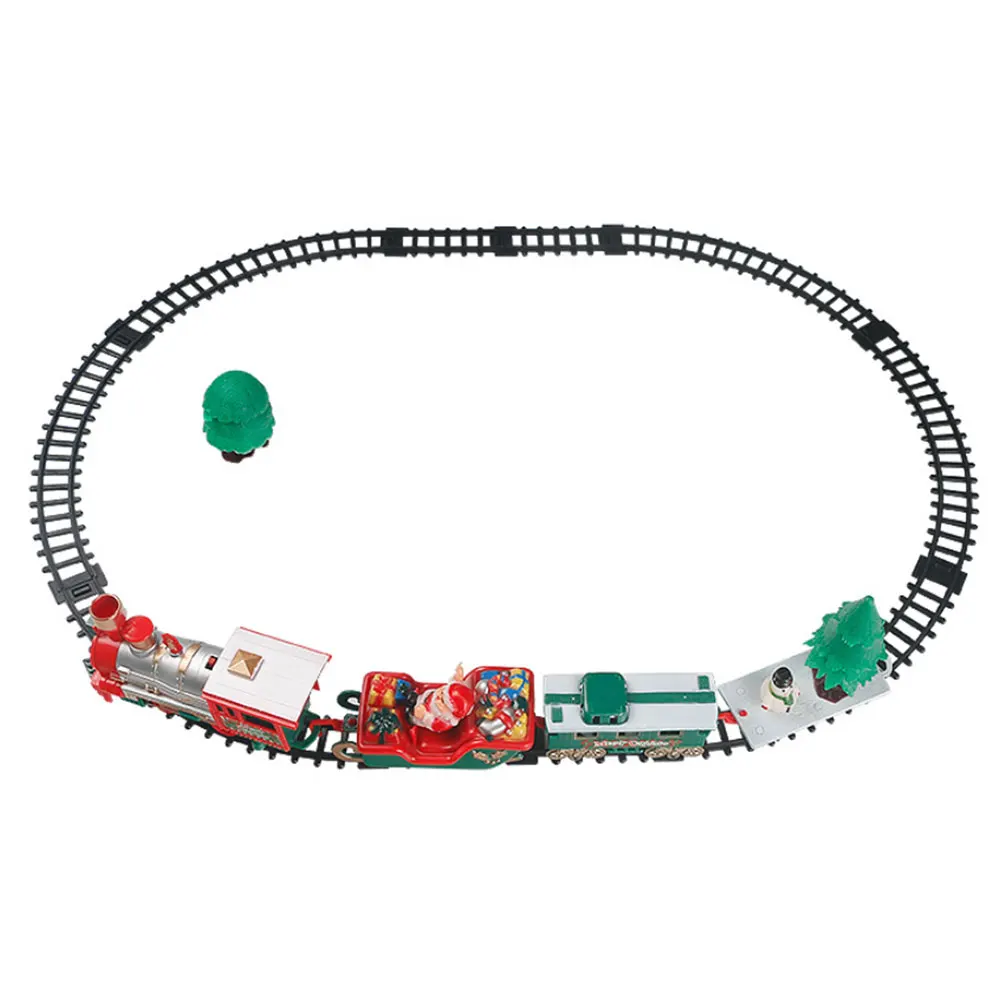 Электрический трек маленький поезд игрушки для детей имитация поезда