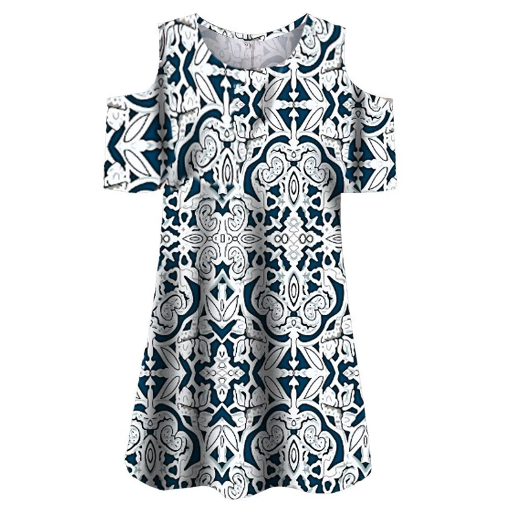 StylishBar женские рубашки в стиле бохо с цветами и открытыми плечами Женские топы