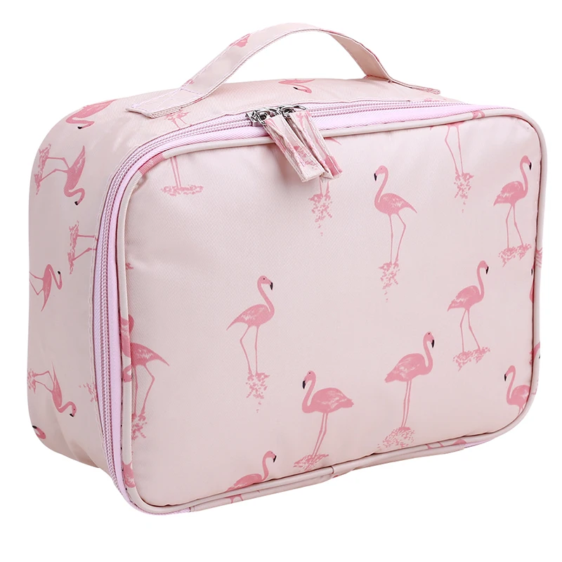 Женская портативная косметичка для туалетных принадлежностей вместительная