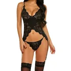 Женское Эротическое нижнее белье, кружевные стринги с поясом, эротическое белье