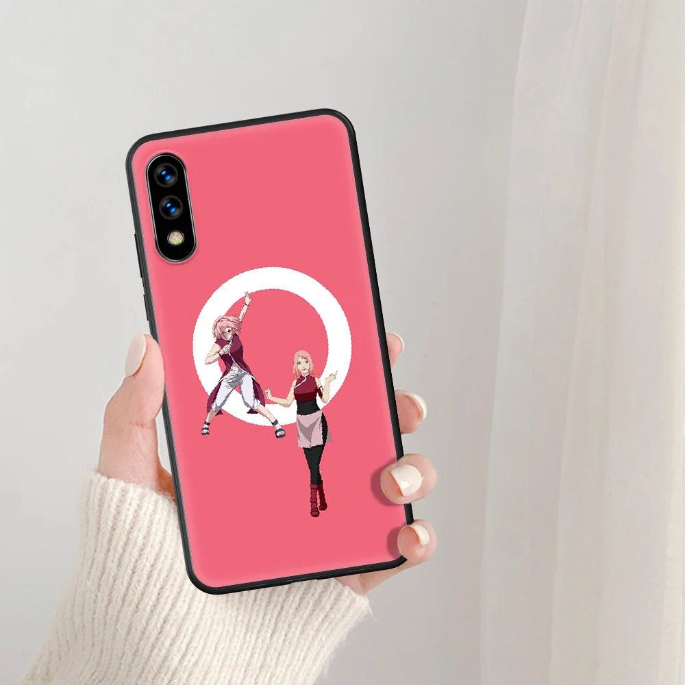 

Naruto Haruno Sakura Phone Case For Huawei Honor 6A 7A 7C 8 8A 8X 9 9X 10 10i 20 Lite Pro Play black Bumper Silicone Funda Tpu