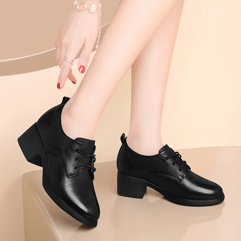 

Spring And Autumn New Korean Version Of Low-Cut Joker Comfortable Lace-up Tide Thick Documentary Women's Shoes