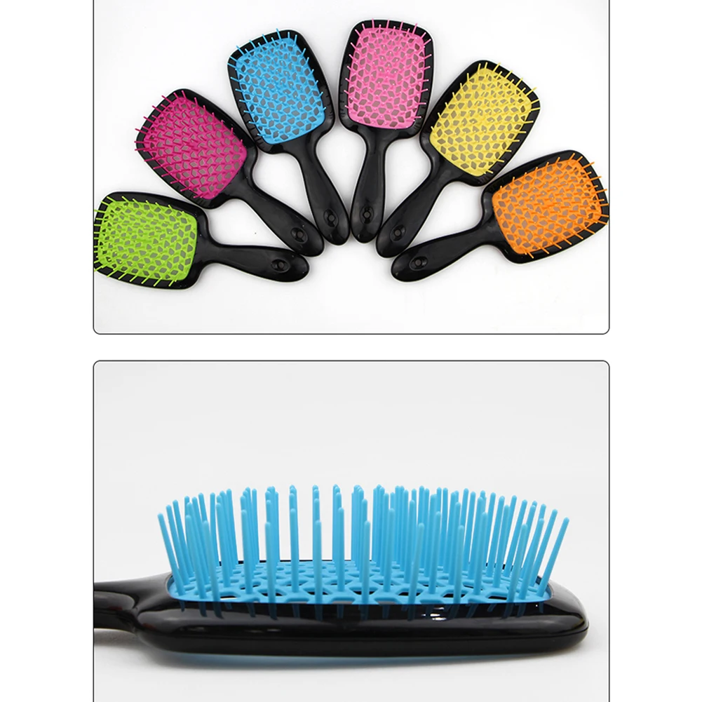 

Женская расческа для массажа кожи головы нейлоновая расческа для волос Антистатическая антиспутывающаяся щетка для ухода за волосами Инст...