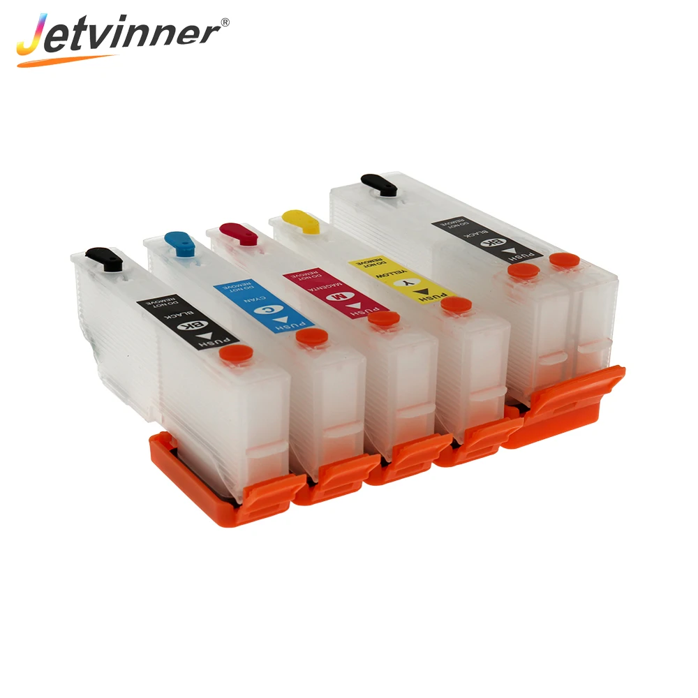 Струйный картридж Jetvinner для принтеров Epson T3351 T33XL T3361- T3364 T33 с дуговым чипом XP530 XP900