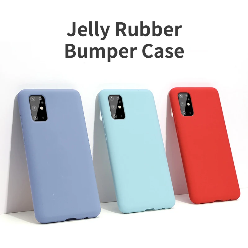 liquid silicone case for samsung galaxy s20 ultra case cover full cover jelly rubber bumper case for samsung s8 s9 s10 s20 plus free global shipping