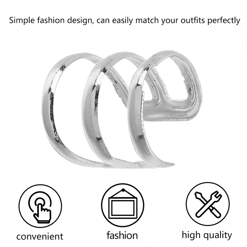 Новые брендовые серьги в стиле панк-рок с зажимом для ушей без пирсинга