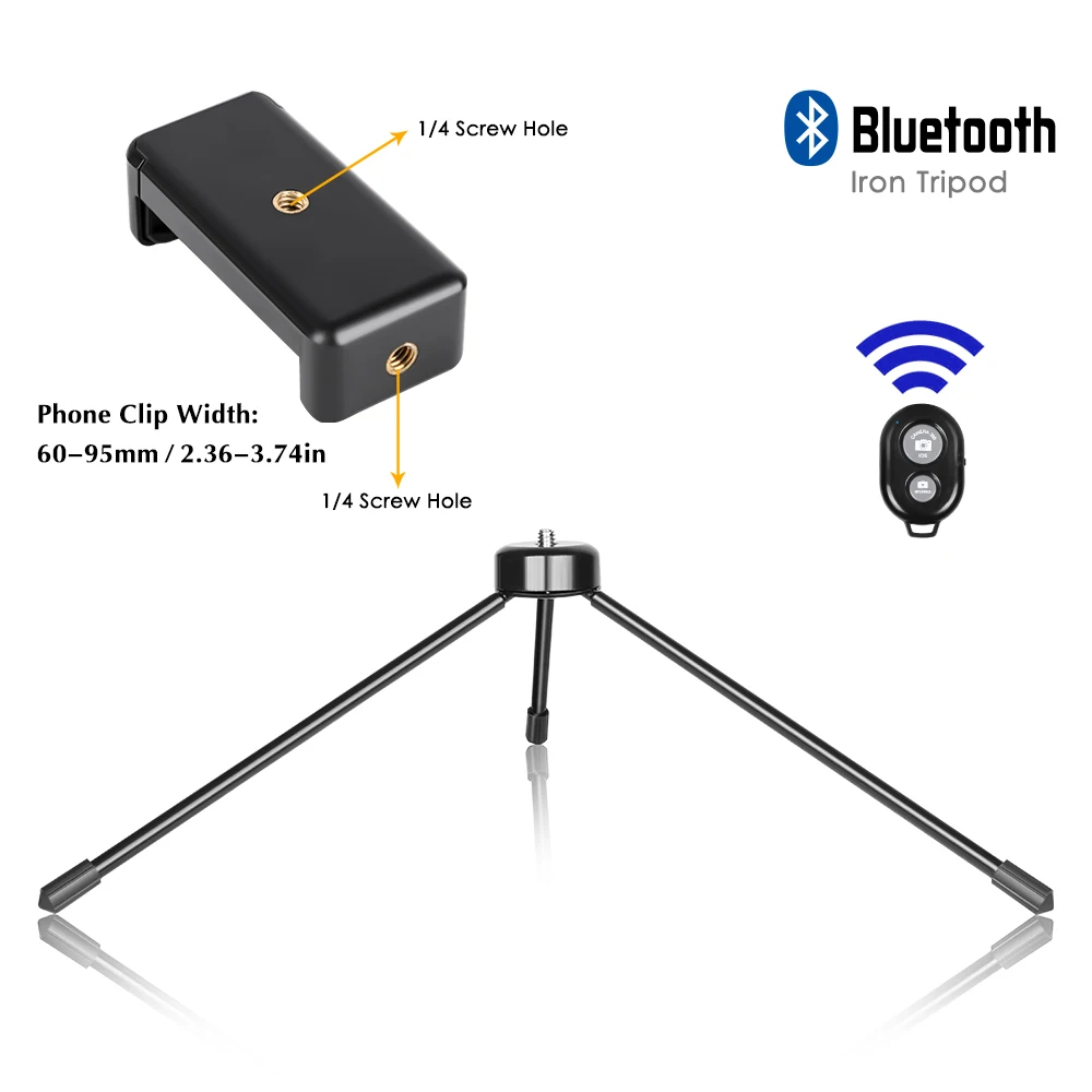 Металлический мини-штатив SH держатель с зажимом для телефона Bluetooth подходит
