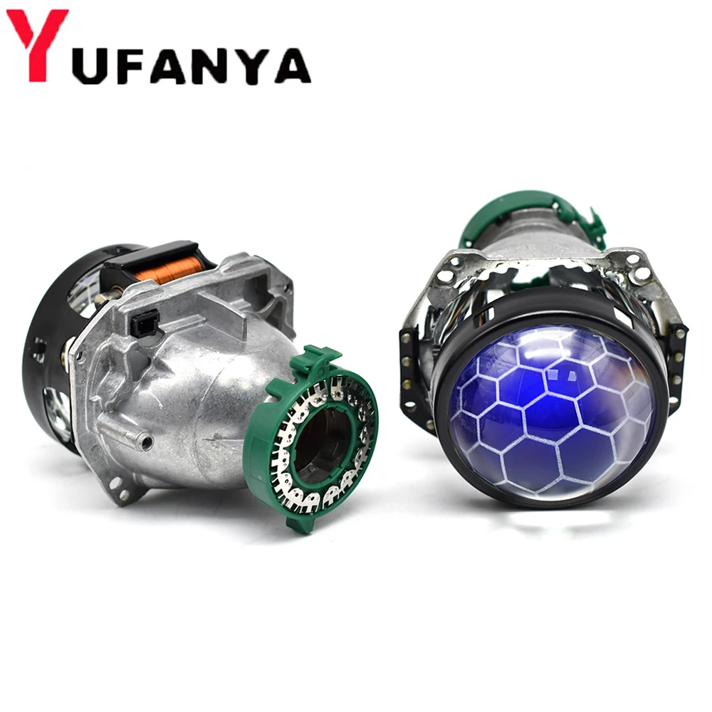 YUFANYA 3 0 Hella 3R G5 линзы для фар синяя сотовая Биксеноновая линза проектора