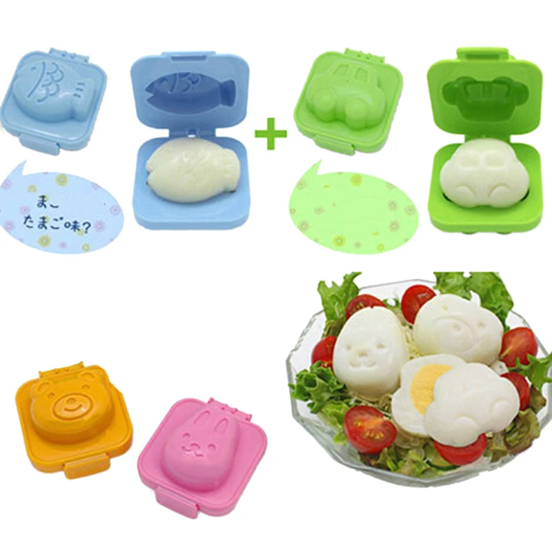 

2pcs/Set Cartoon Sushi Maker Boiled Egg /Rice Roll Mold Kitchen DIY Chef Rice Ball Bento Mould Kitchen Accessories