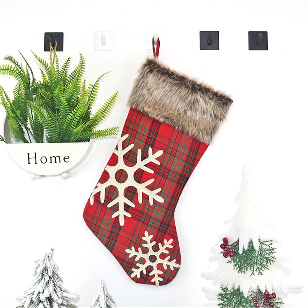 Праздничный Рождественский мешок чулки Орнамент Рождественские украшения для