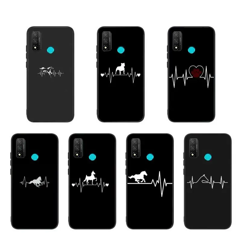 

Horse Heartbeat Phone Case For Huawei Honor 8X 9 10i V9 V10 V20 V30 Pro Lite PLAY Cover Coque