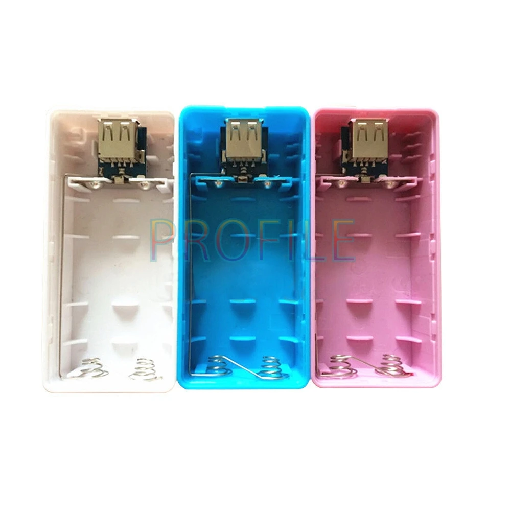 Чехол для внешнего аккумулятора 5600 мАч 2x18650 Usb Power Bank зарядное устройство Diy Box Iphone