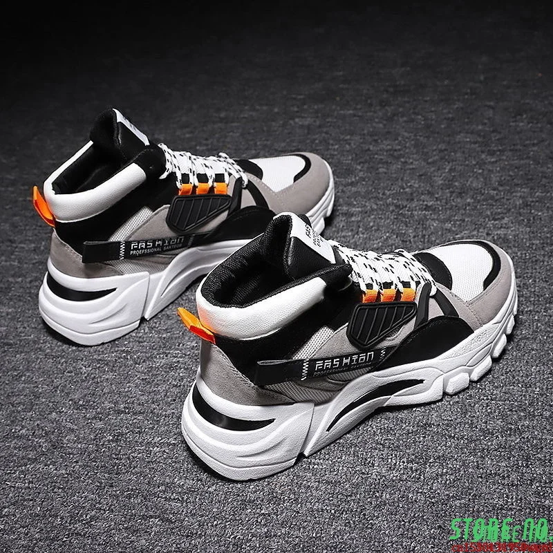 

Мужские туфли, Весенняя новая спортивная мужская обувь с высоким берцем