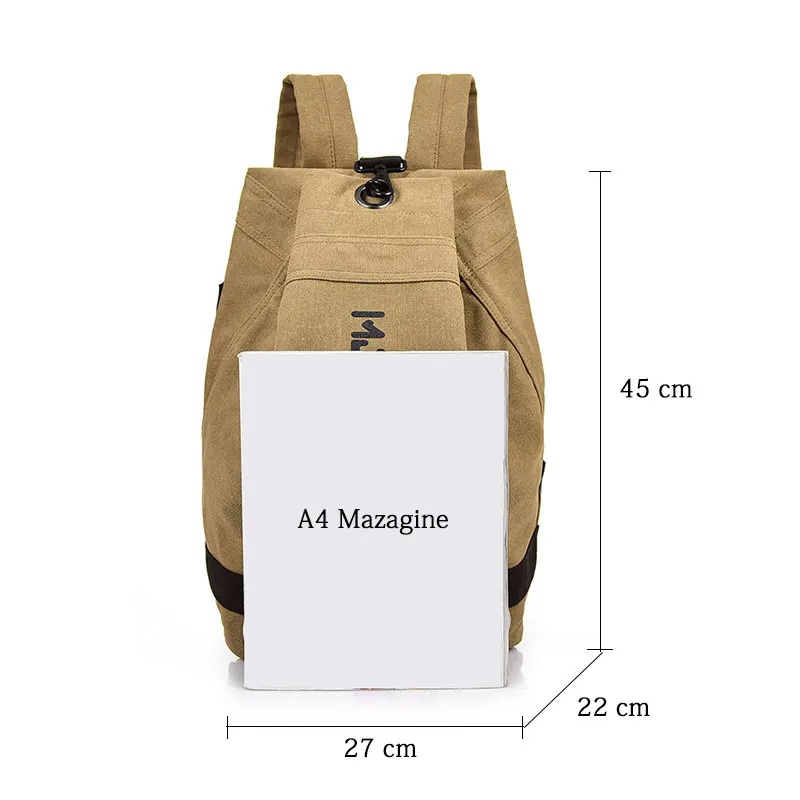 Винтажный дорожный Рюкзак-ведро для мужчин и женщин вместительные