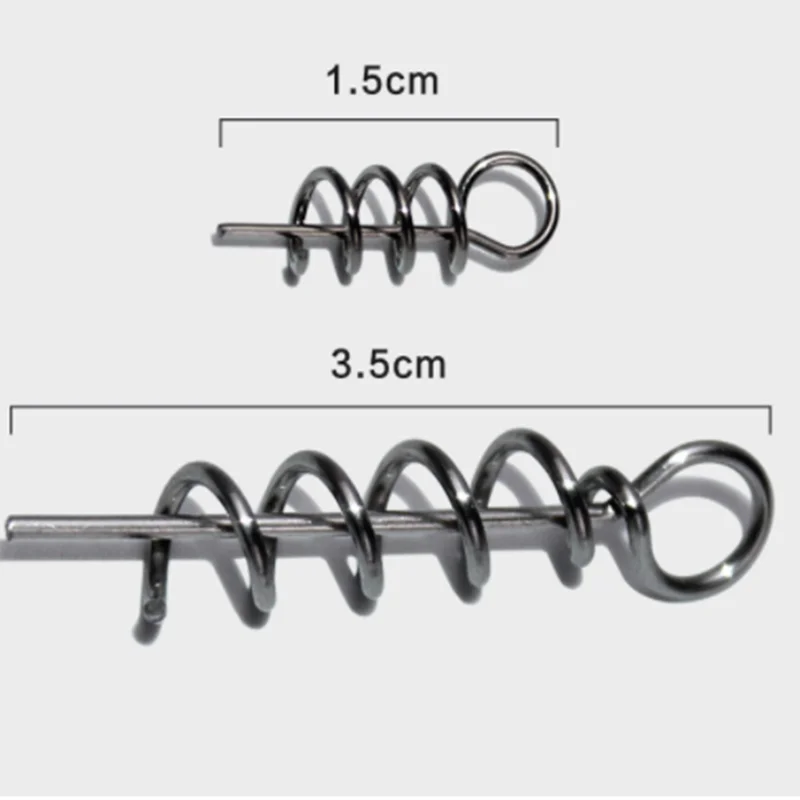 10 шт./лот рыболовный крючок Мягкая приманка пружинные Центрирующие булавки