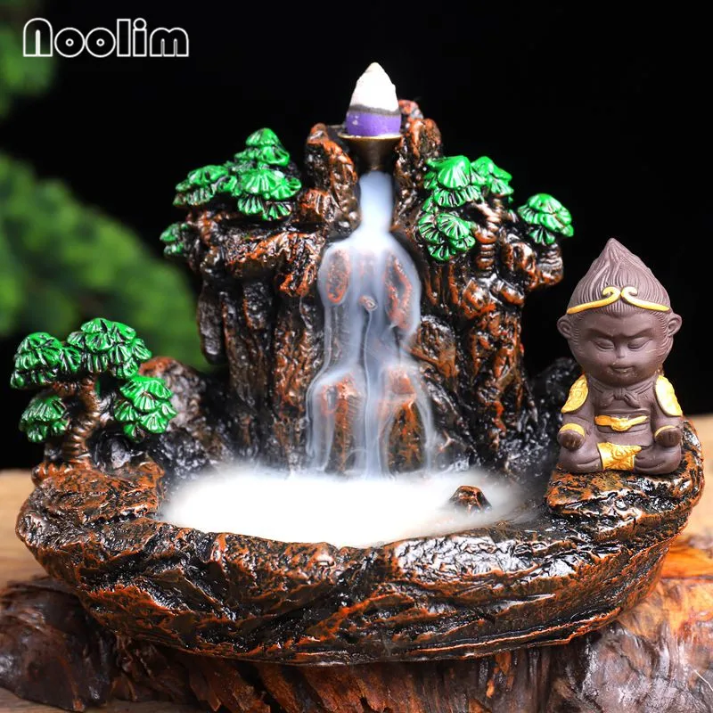 Полимерная горелка для благовоний с изображением высокой горы обезьянки короля