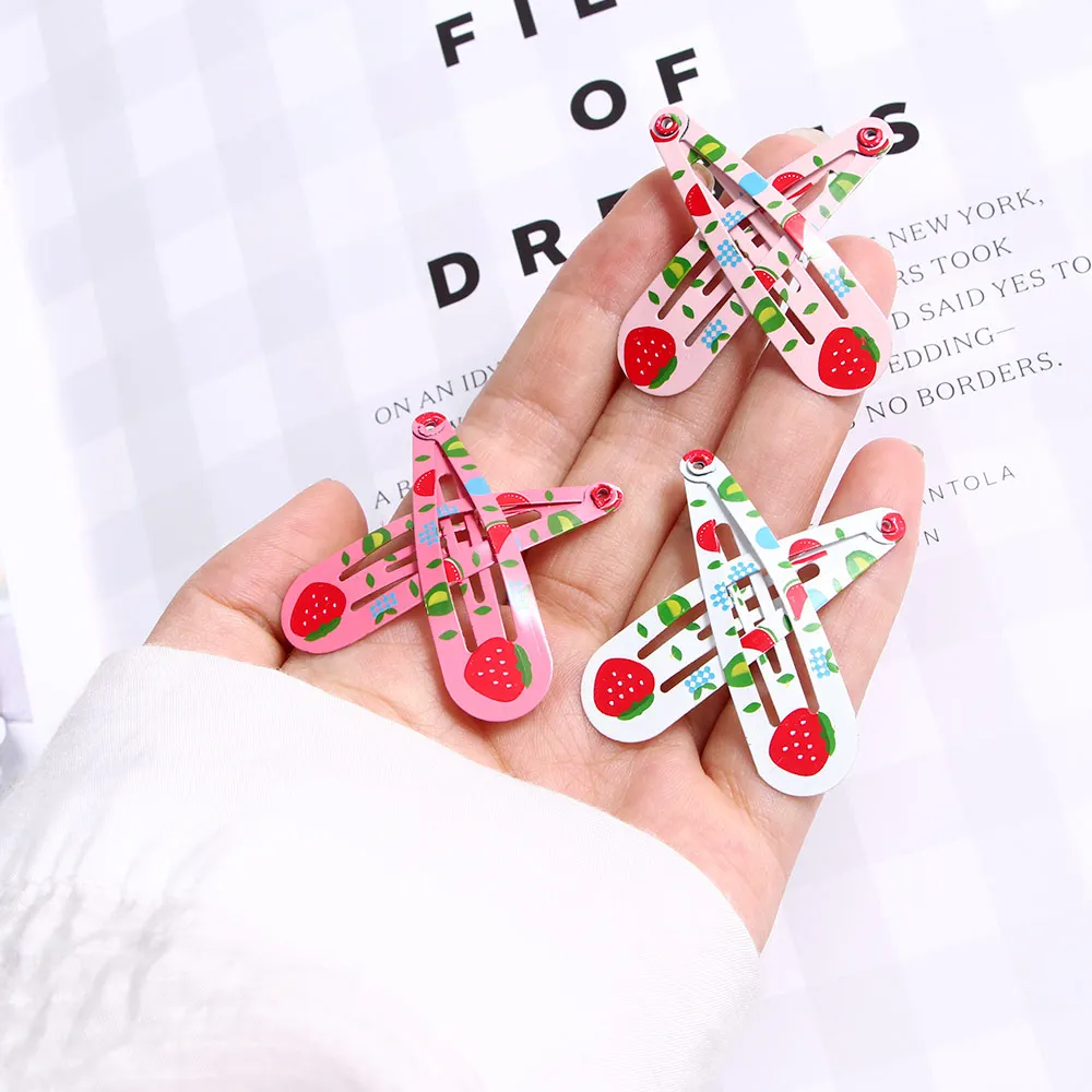 6 шт./компл. Милая вишня Заколка цветок заколки для волос Детские Девочки Клубника