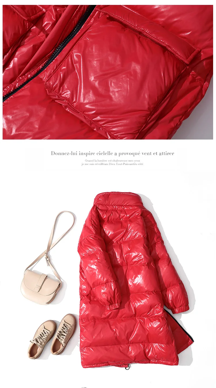 90% Witte Eend Donsjack Vrouwen Dikke Lange зима Jas Vrouwen Koreaanse Vrouwelijke пуховик Jas Moncler Femme