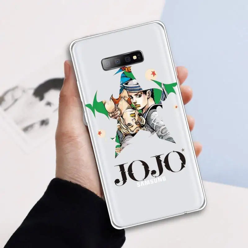 

JOJOS BIZARRE ADVENTURE JoJo Anime Phone Case Transparent For Samsung Galaxy A 71 21s S note 8 9 10 plus 20 ultra