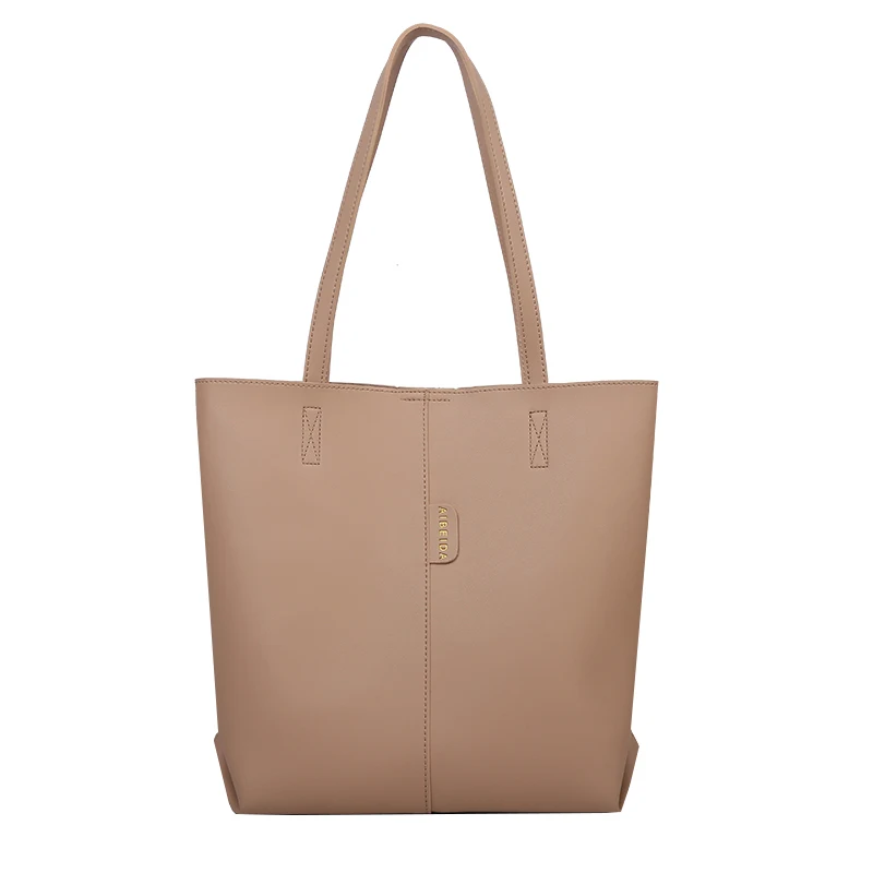 

High Capacity PU Leather Tote Packet For Women 2021 Composite Pack Lady Travel Crossbody Shoulder Bags Female Simple Handbags