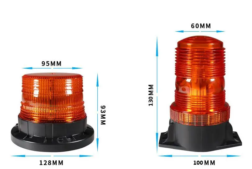 12V-30VDC светодиодный автомобильный автобус грузовик открывалка ворот Предупреждение мигающий светильник Маяк вращается стробоскоп аварийный(без звука