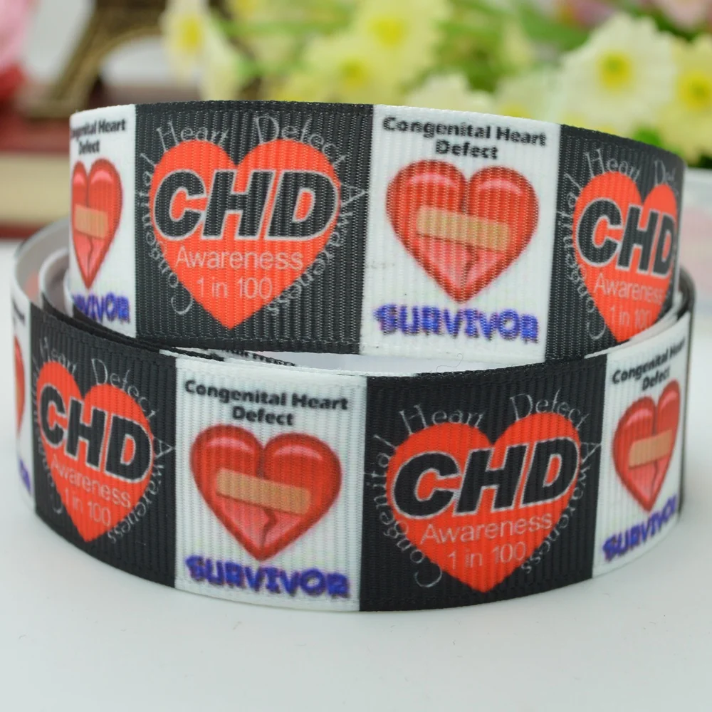 Корсажная лента SUPWRF 16 22 мм 38 50 75 CHD с принтом Love бант для волос сделай сам