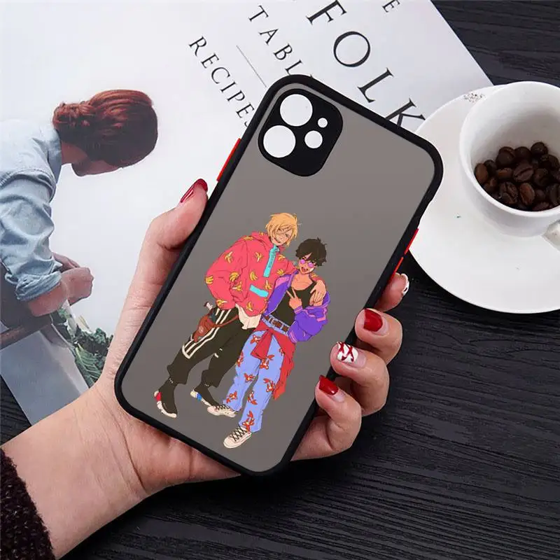 

Banana Fish Japanese Anime Phone Cases matte transparent For iphone 7 8 11 12 plus mini x xs xr pro max luxury brand cover