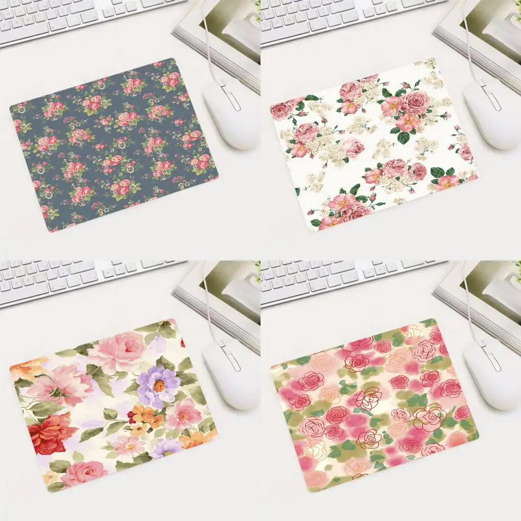 MRGBEST Hot Sale Small Size Mouse Pad Non-Skid Rubber 220x180x2mm Vintage Floral Style Computer Pads | Компьютеры и офис