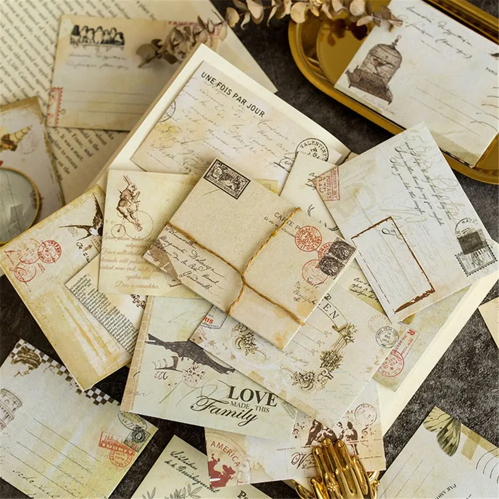 12 шт Мини винтажный Европейский стиль пустой конверт на день рождения Рождество
