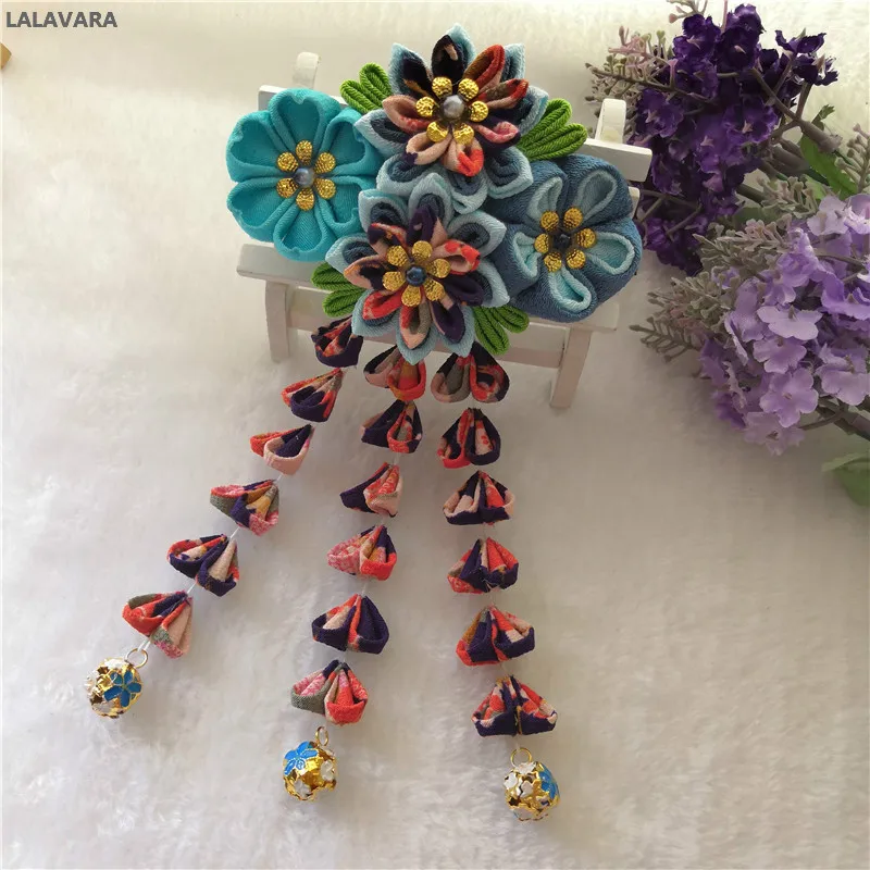 LALAVARA изготовление под заказ из лент с цветами на свадьбу для невесты волос