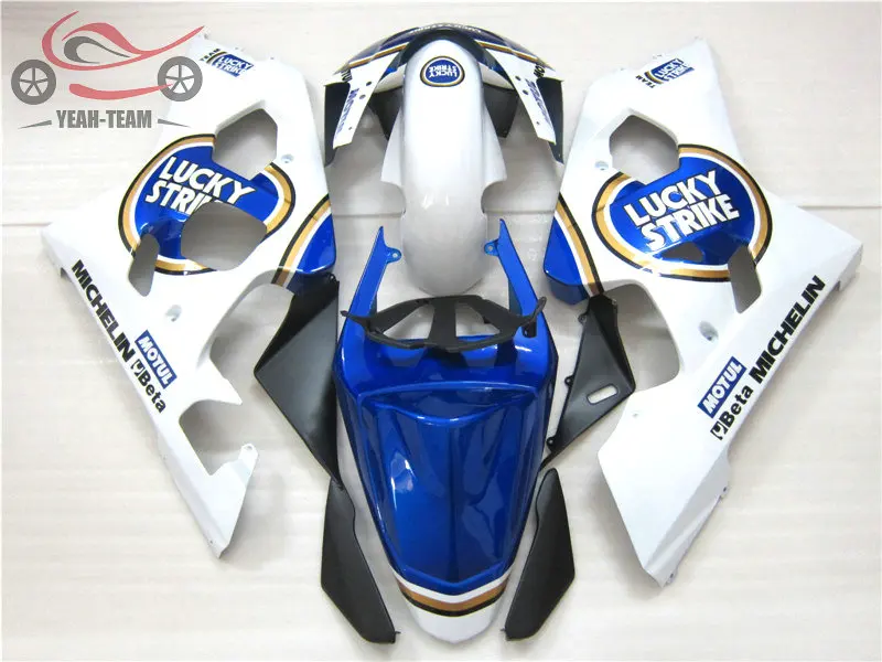 Free Custom Chinese fairing kit for Suzuki K4 GSXR750 04 05 GSXR 600 750 2004 2005 white blue body repair fairings bodywork | Автомобили и