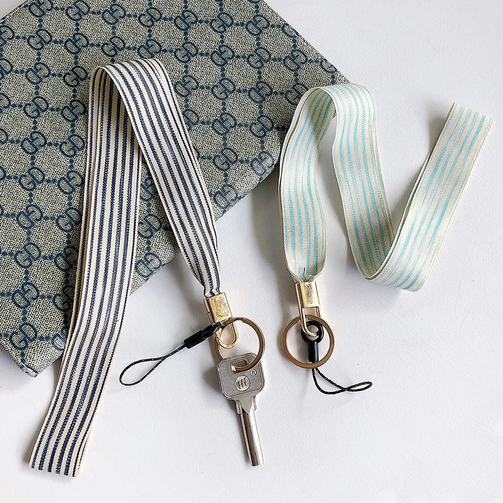 JONSNOW полосатые тканевые ремешки на шею для ключей удостоверения личности