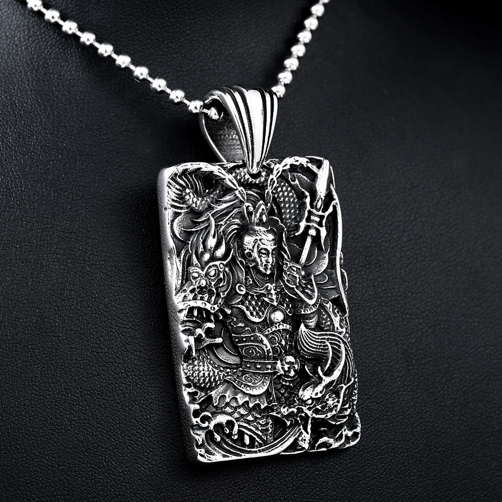 Нержавеющая сталь Китайский национальный стиль Байкер кулон модное винтажное