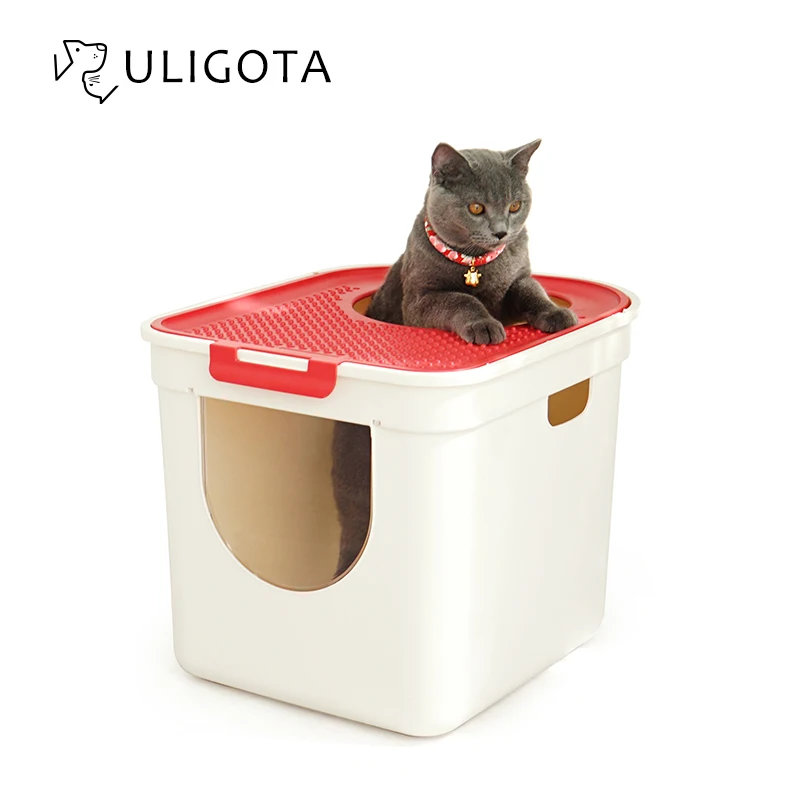 Квадратная автоматическая коробка для очистки кошачьего туалета тренировочная