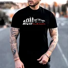 Футболка мужская из 2021 хлопка, с принтом Mitsubishi Lancer Evo Evolution, летняя, популярная, 100%