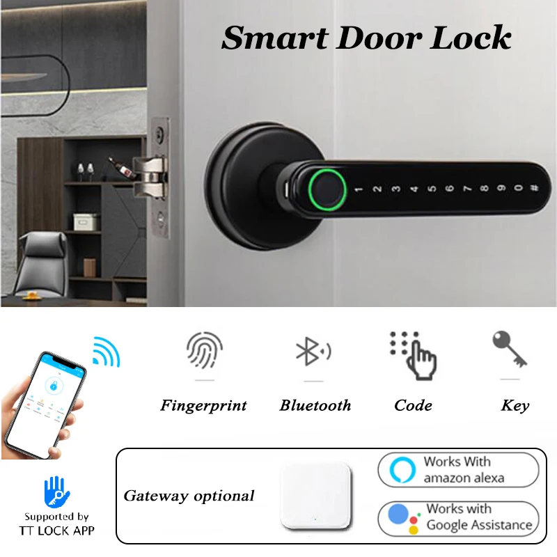 TTLOCK умный дверной замок ручка блокировка отпечатков пальцев цифровой Bedrood Lock