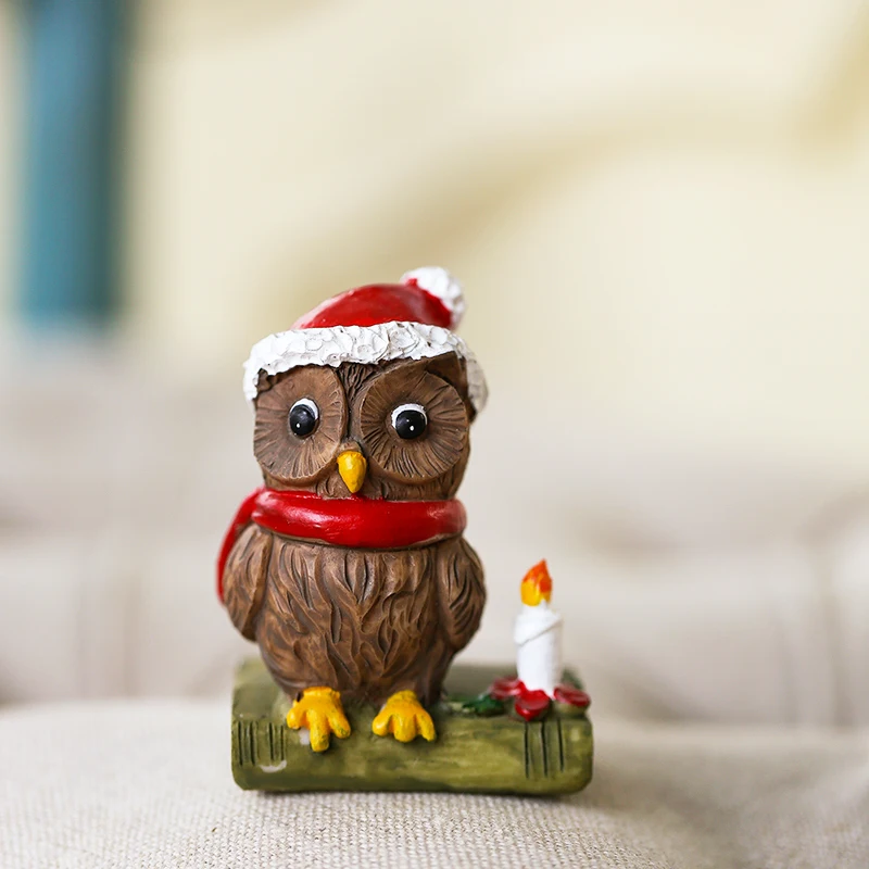 

Wealth Attraction Owl Craft Interior Design Ornament Bookshelf Tabletop Decoration Home Artwork